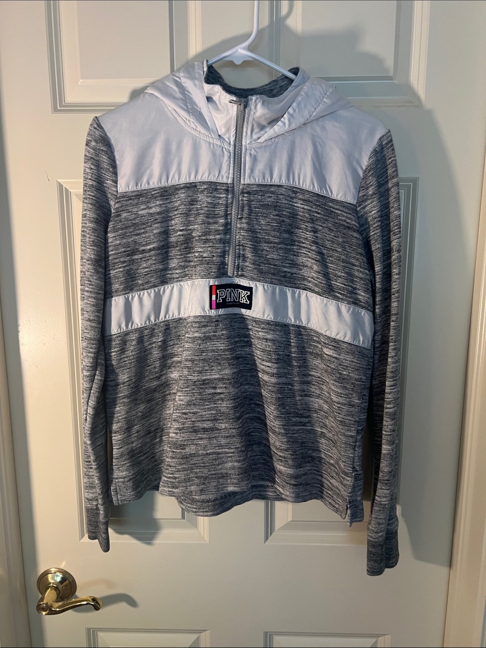 Victoria's Secret PINK Gray Heather Crew Sweater